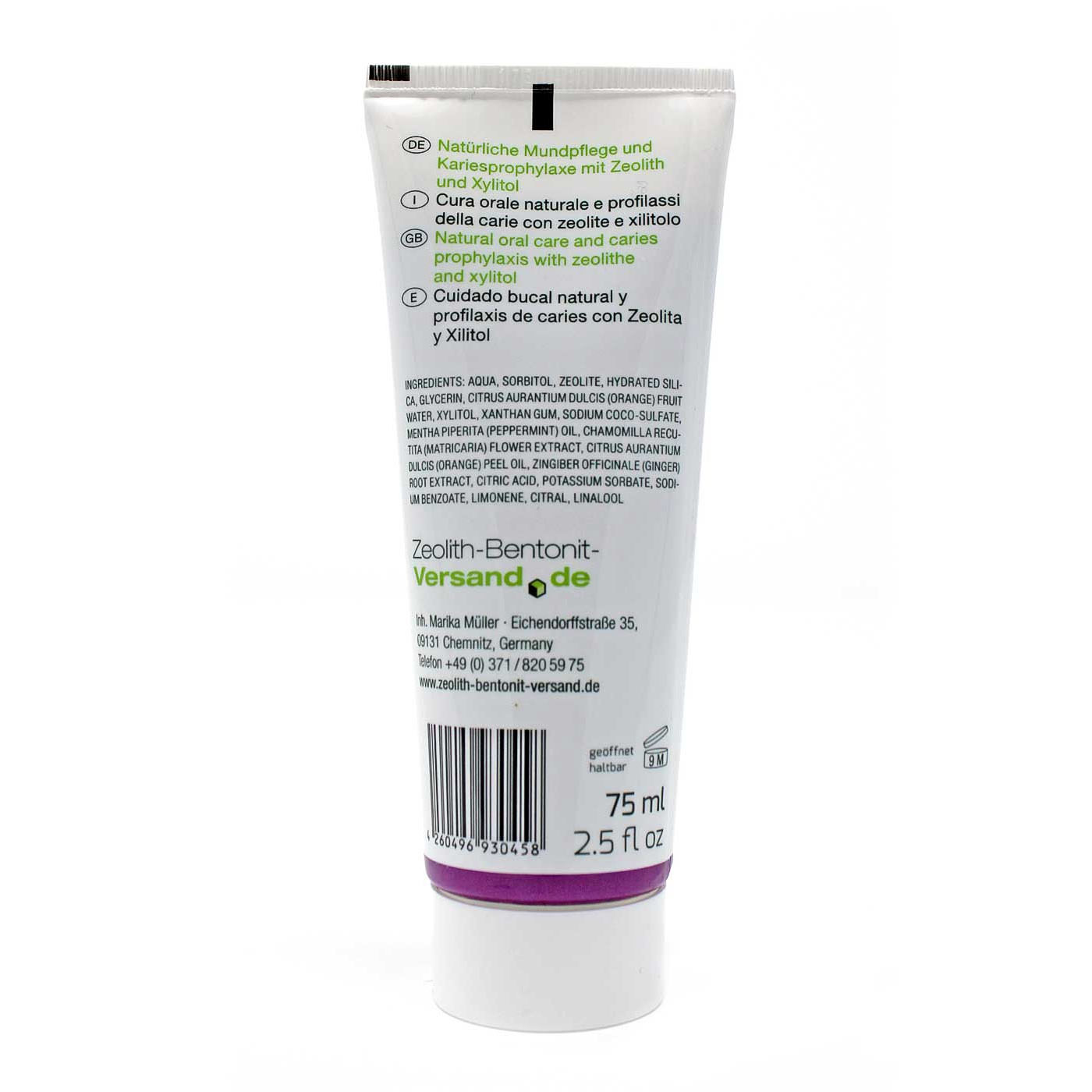 Oδοντόκρεμα με ζεόλιθο MED® - χωρίς φθόριο - 75 ml