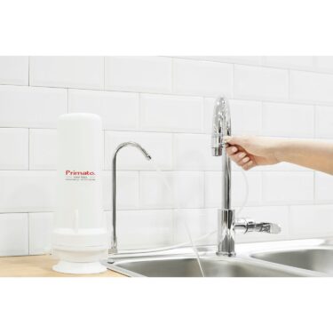 Φίλτρο νερού άνω πάγκου με ζεόλιθο και ενεργό άνθρακα - λευκό