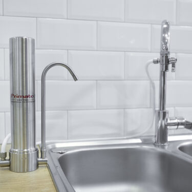 Φίλτρο νερού άνω πάγκου με ζεόλιθο και ενεργό άνθρακα - inox