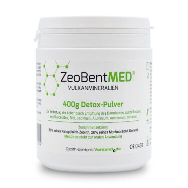 Zeobent MED® – μίγμα Ζεόλιθου MED® και Μπεντονίτη MED® – πολύ λεπτή πούδρα έως 27 μικρά