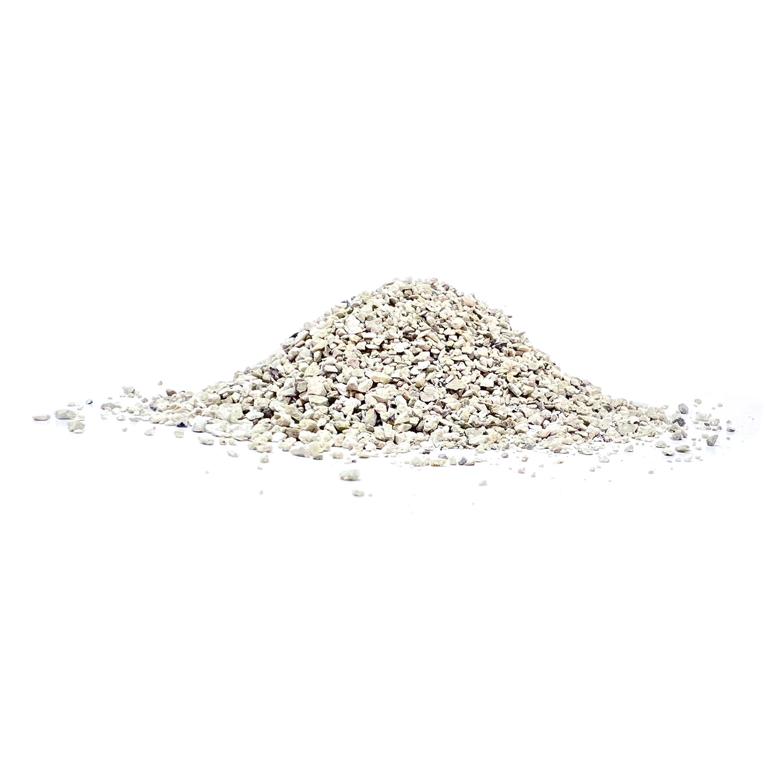 Ελληνικός ζεόλιθος από 1 έως 2,5 χιλιοστά - λεπτό χαλίκι, ιδανικός για ενσωμάτωση σε καλλιέργειες μικρής κλίμακας και μέσο προς βαρύ έδαφος - 25 κιλά