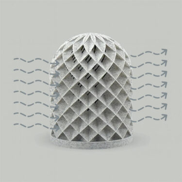 ZeoBreeze – Φυσικό Αποσμητικό Χώρου με Ζεόλιθο | 3D Printed Eco Design